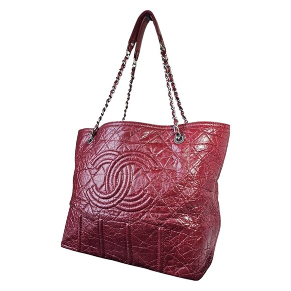 CHANEL Moscow Distressed CC Calfskin Large Shopping Chain Shoulder Tote DUST BAG - Picture 16 of 16